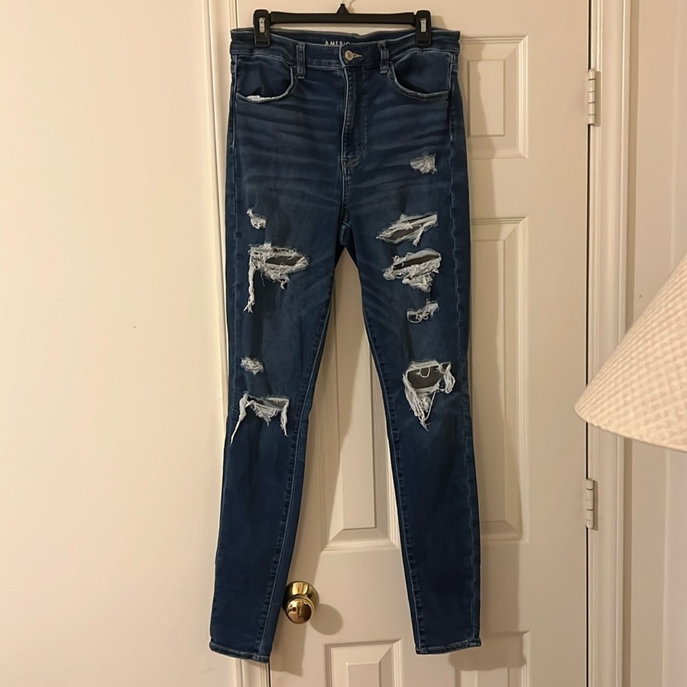 American Eagle SUPER HIGH-RISE JEGGING. Size 12 X-Long.
